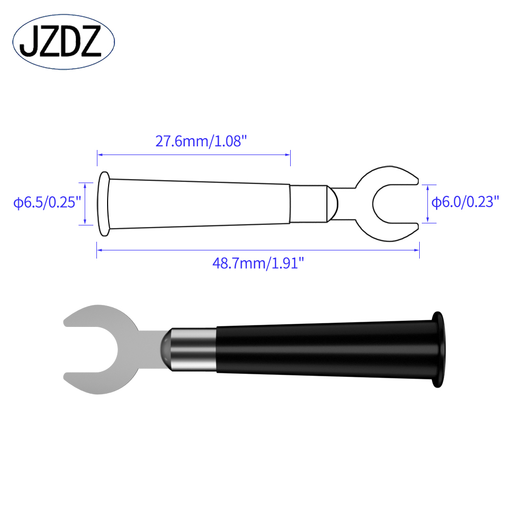 JZDZ10PCS 6MM Insulated Fork Spade U-Type Wire Connector Electrical Crimp Terminal Y Spade Plug Copper Banana Socket 6mm J.10009
