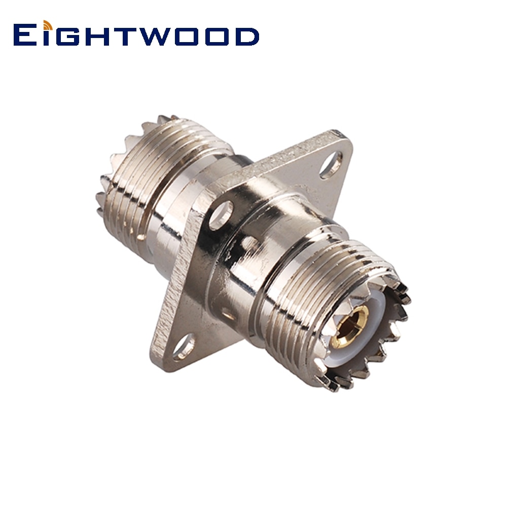 Eightwood UHF Antennadapter - SO-239 Jack till Jack Kontakt - Panelmontering