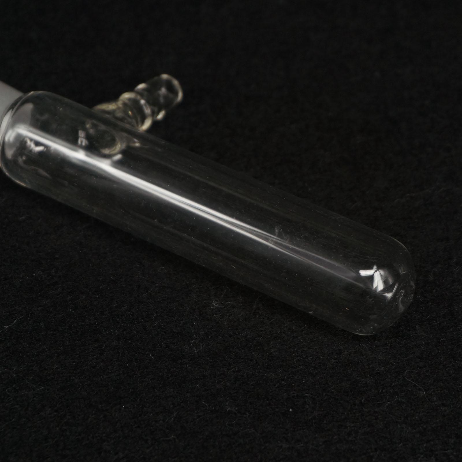 14/23 Ground Joint Glass Receiver With Hose/Arm Round Bottom Test Tube Labware