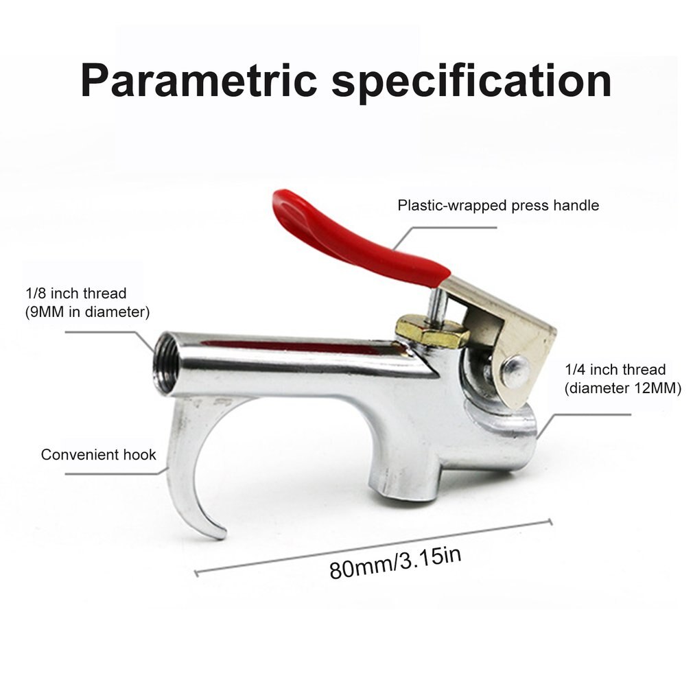 5Pcs/7Pcs Air Compressor Tools Kit Air Blow Gun Set with 5 Interchangeable Nozzles and Over-Sized Trigger Tool Set