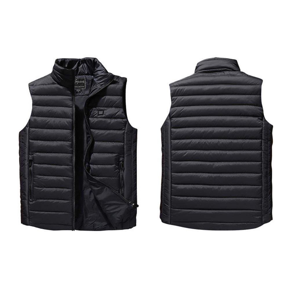 Chaqueta sin mangas con calefacción eléctrica para hombre, chaleco de carga con calor, versión coreana, temperatura constante, invierno,