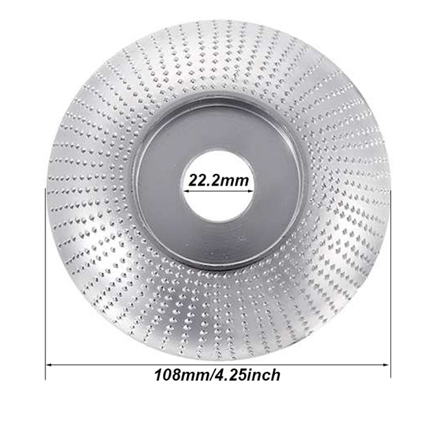 bois meule disque rotatif ponçage bois sculpture outil disque abrasif outils pour meuleuse d'angle 16/22.2mm alésage