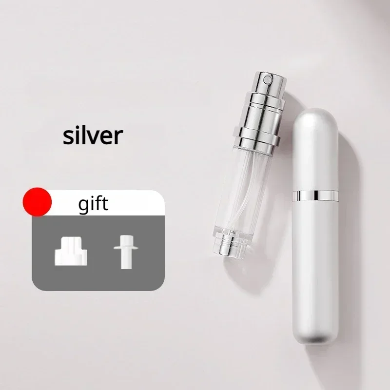 5 ml hervulbare mini-parfumfles, draagbare cosmetische fles, spuitfles, verstuiver, spuitcontainer, hervulbare reisflessen: Donker Kaki