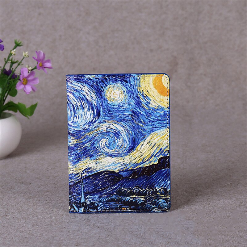 1pc Unicorn PU Leather Travel Passport Cover Cards Case Women Men Travel Credit Card Holder Travel ID&Document Passport Holder: A-3