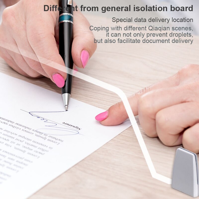 Transparent desktop partition screen partition protection fence counter acrylic isolation baffle partition to the table 76