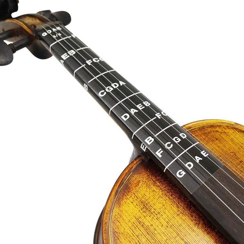 10Pcs Violin Learner Beginner Neck Notes Fingering Chart Fingerboard Sticker for 4/4 Size Violin