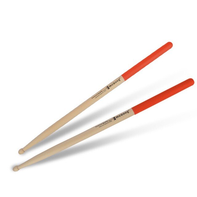 1 Paar Professionele Drum Sticks 5A Maple Hout Antislip Kleurrijke Handvat Drumsticks Percussie Muziekinstrumenten Voor Beginners