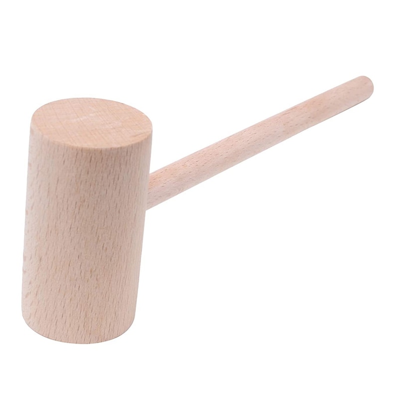 Big Wooden Hammer Mallet,Solid Natural Hardwood Crab&Lobster Hammer,for Cracking Seafood Tool,14Pcs