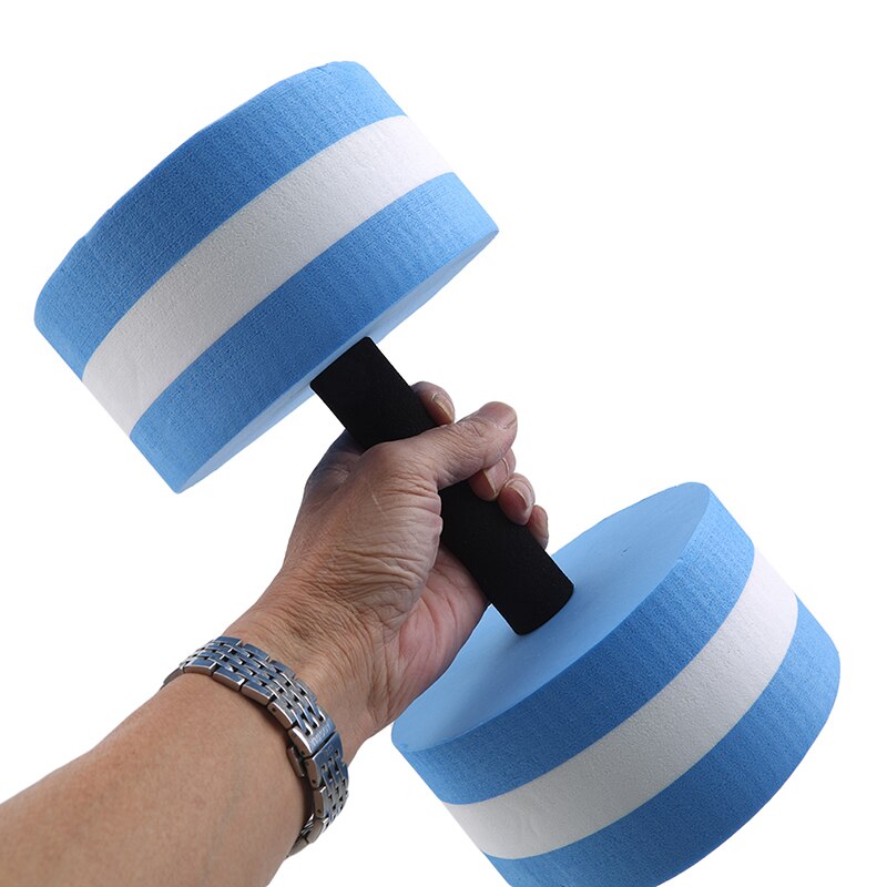 1Pcs EVA Water Aquatics Aerobics Dumbbell Weights Swimming Fitness Pool Exercise Workout Medium Aquatic Barbell Fitness Training