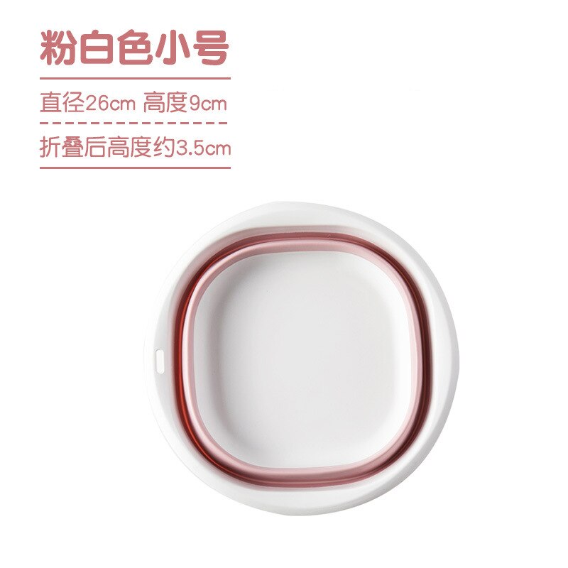 Silikon Klapp Waschbecken Rahmen kinder Waschbecken Cartoon Einziehbare Zu Hause Student Schlafsaal Baby Wasser Becken Waschbecken: pink square mini
