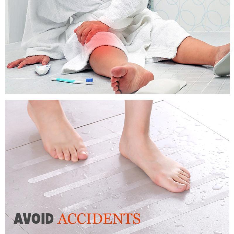 Bathroom Anti-Slip Pad Stair Steps Anti-slip Rubber Bathroom Bathtub Transparent Non-slip Stickers With Bathroom Shower Anti-sli