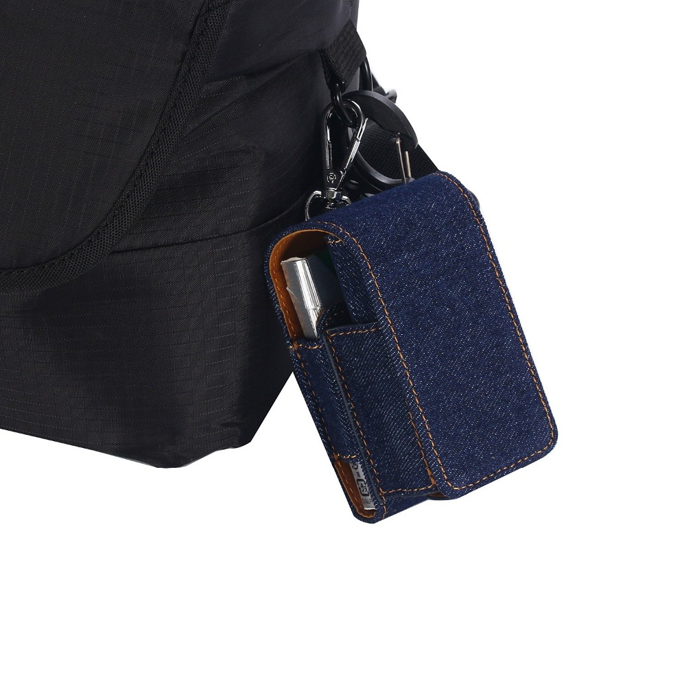 2 in 1 verzamelen Beschermhoes voor glo Denim Lederen Draagtas Bag voor glo Ecig Houder