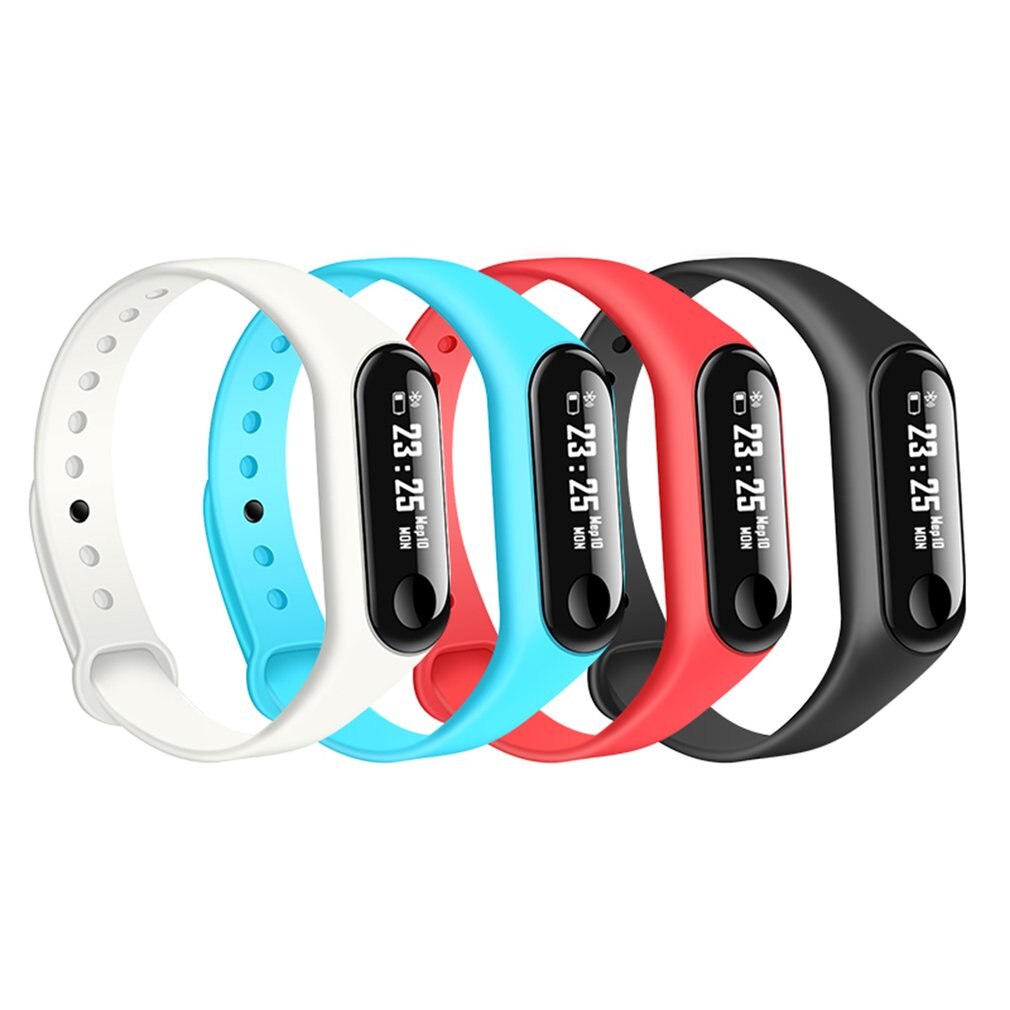 Unisex OLED Activity Wristband Tracker Waterproof Smart Bracelet Heart Rate Blood Pressure Electronic Customization