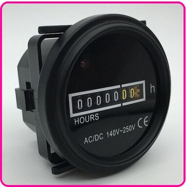Industrial Timer Cumulative Timetable HM-4 Mechanical Timer, Round Meter, Equipment Cumulative Timer