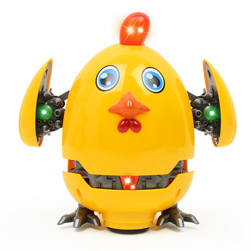 Karikatur verzerrung kampf huhn, freundlicher spielzeug, licht musik, Universal- huhn, elektrische verformung huhn freundlicher beste