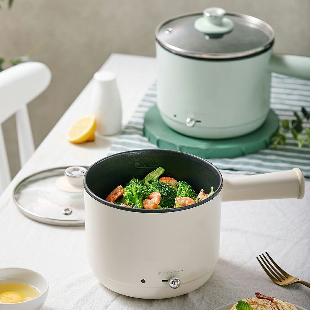 220V Multi Household Electric Cooking Machine Pot Non-stick Multi Cooker Hotpot 2 Gear Control EU/AU/UK/US Plug