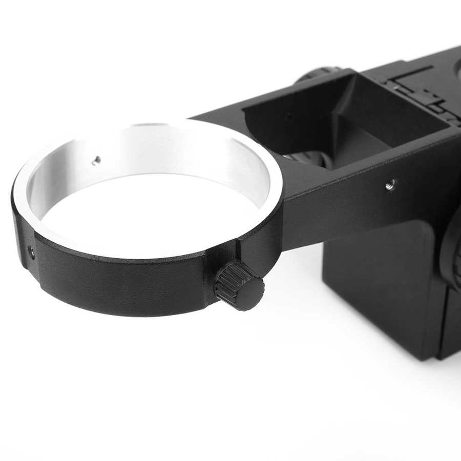 Microscope Bracket Black Aluminum Alloy Stereo Microscope Focusing Bracket Rack Accessory for Repair Maintaining