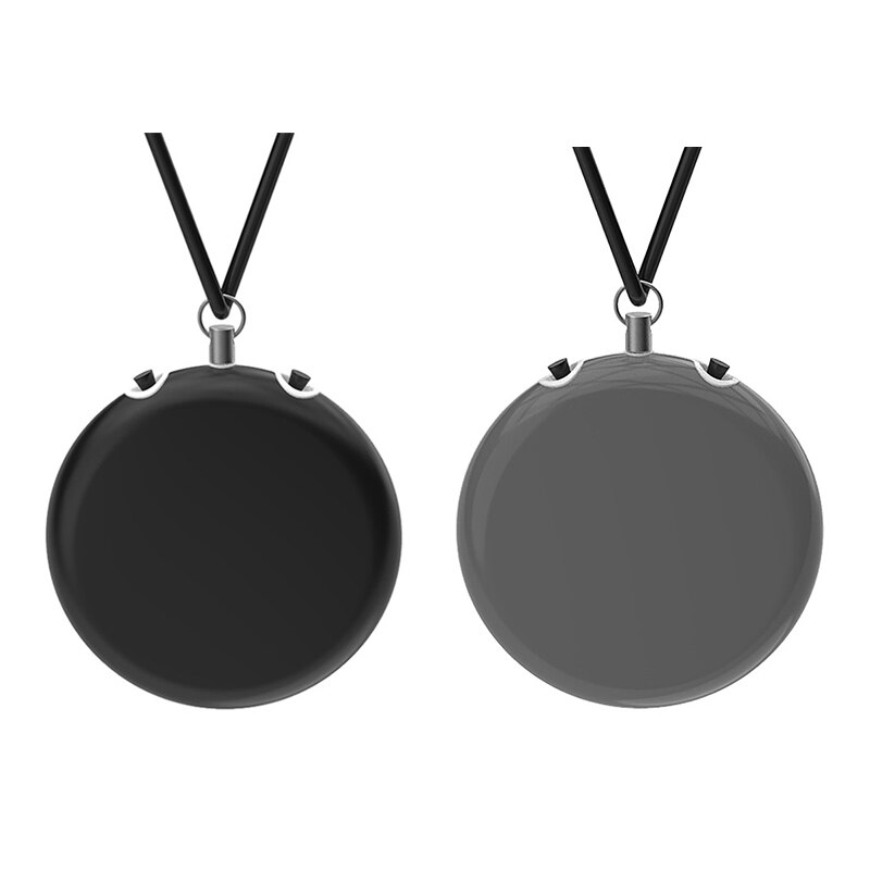 2 Pcs Luchtreiniger Wearable Auto Zuurstof Bar Negatieve Ionen Opknoping Nek: Black Grey