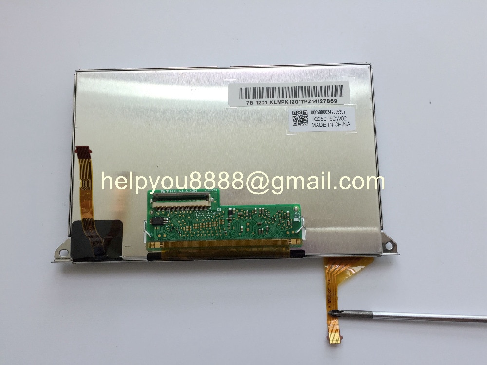 5inch LCD display LQ050T5DW02 met touch screen panel voor FIAT auto GPS navigatie LCD monitoren