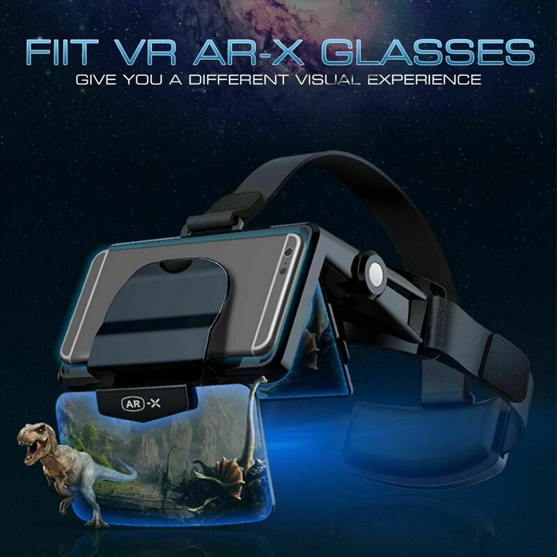 Vr lasit kypärä virtuaalitodellisuus vr lasit kuulokkeet paina älypuhelimeen pahvi casque älypuhelin android 3d linssi