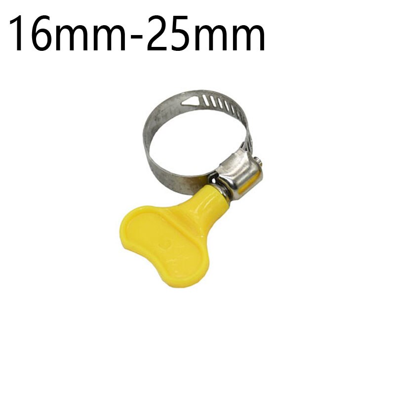 Hose retaining collar 8mm/10mm/11mm/12mm/16mm/20mm/25mm adjustable snap garden hose collar handle Anti-shedding adapter 5pcs: 16mmx25mm