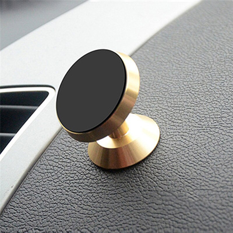 Bil magnetisk telefonhållare instrumentpanel magnet fast mobiltelefonhållare bil magnetisk hållare telefonhållare för bil bilfäste: Guld-