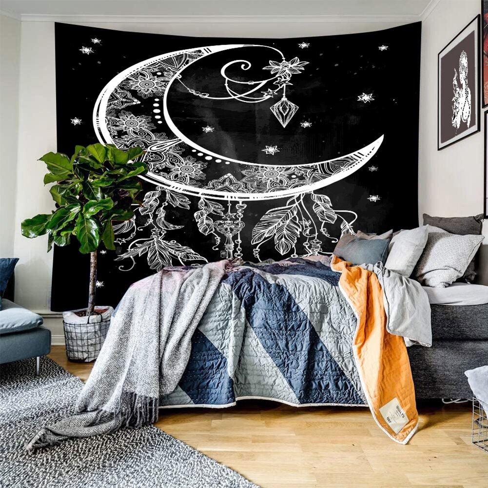 ¡Novedad de ! Alfombra colgante para pared de Halloween, tela decorativa con estampado de Calavera, tapiz para pared del hogar, funda para decoración del hogar de 95x73cm: 1