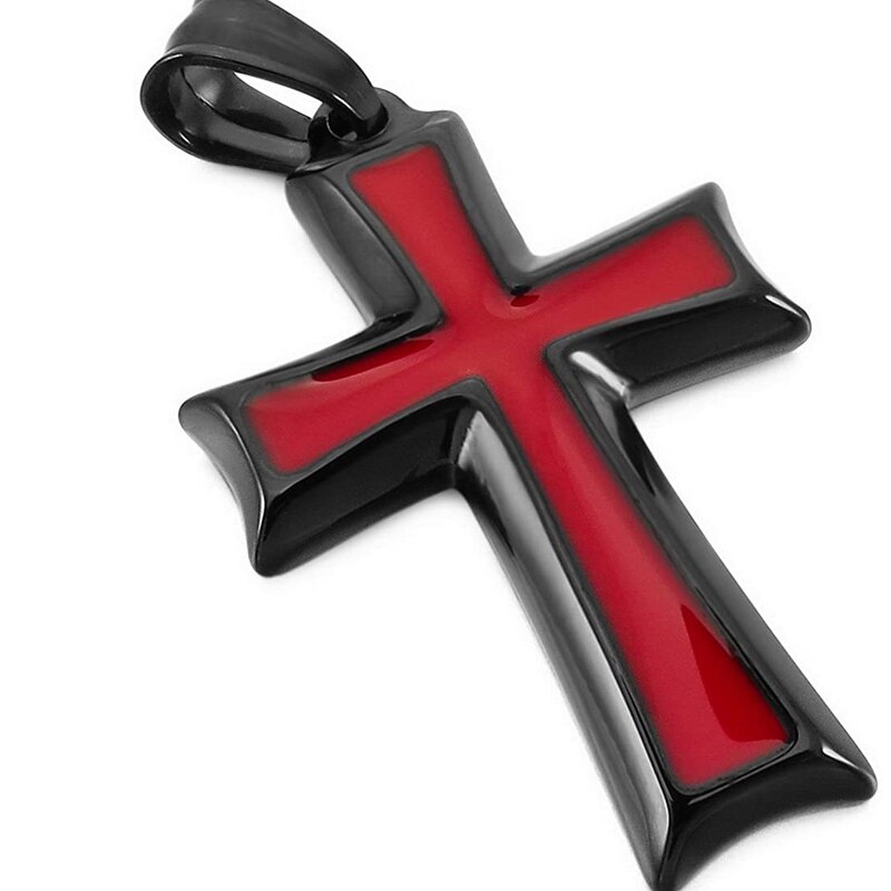 Halskæder til mænd guldkors rustfrit stål vedhæng smykker på halsen halskæder christian for mandlige tilbehør