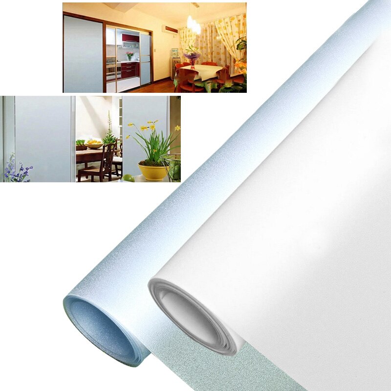 Opaque Privacy Bathroom Stickers Static Glass Window Home Decor PVC Wide Window Cover Stickers Office Bathroom Glass Film