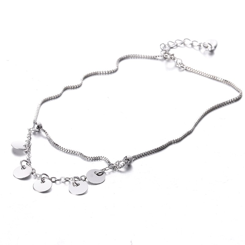 100% 925 sterlina d'argento cavigliera moda femminile delle signore dei monili regalo di compleanno cavigliere del commercio tutto'ingrosso della ragazza di proprietà a buon mercato di vendita calda