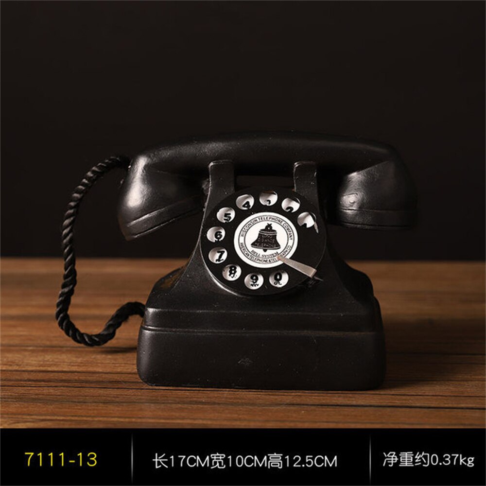 Jahrgang Wohnkultur Telefon Jahrgang Modell Europäischen retro Wählscheibe Telefon einstellen Handgemachte Alte Eisen Telefon Requisiten: 7111-13