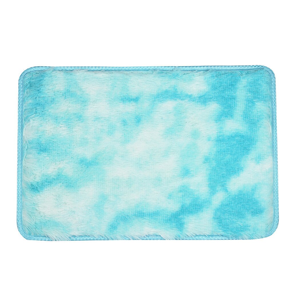 40*60cm Bath Mat Bathroom Carpet Rug Ultra Soft Shaggy Plush Bathroom Mat kitchen Door Floor tapis de bain Carpet Decor: Sky Blue 
