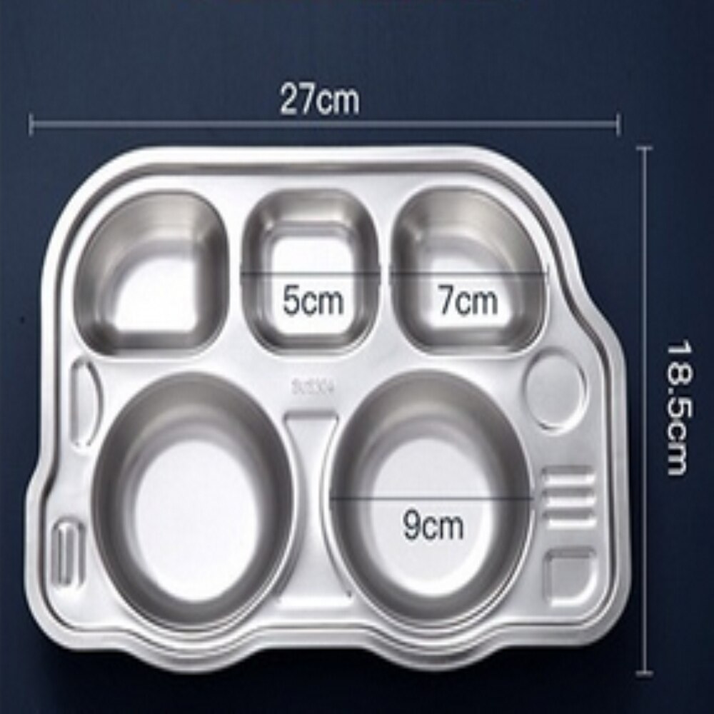1Pc 304 Rvs Scheidslijn Baby Plaat Cartoon Plaat Kinderen Servies Baby Platen Keuken Accessoires 4 Types