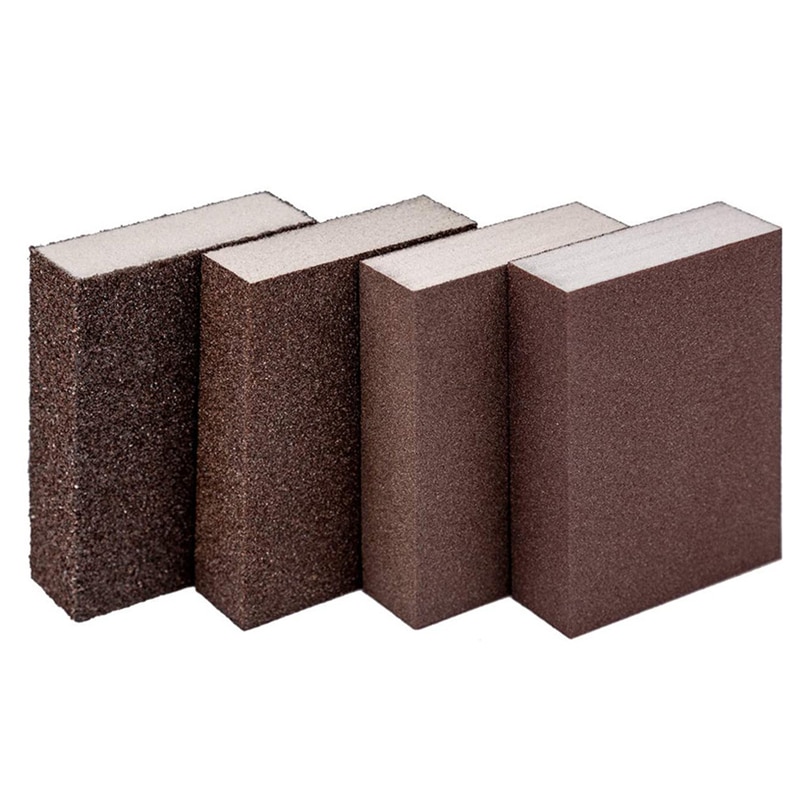Esponjas de lijado, bloques de lijado, esponja, bloque de arena, pulido de madera, muebles, Metal, pulido, lija, lavable, J50, 4 Uds.