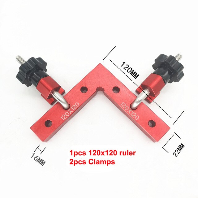 Aluminium Alloy Positioning Squares 90 Degree Corner Clamp For Home  Woodworking