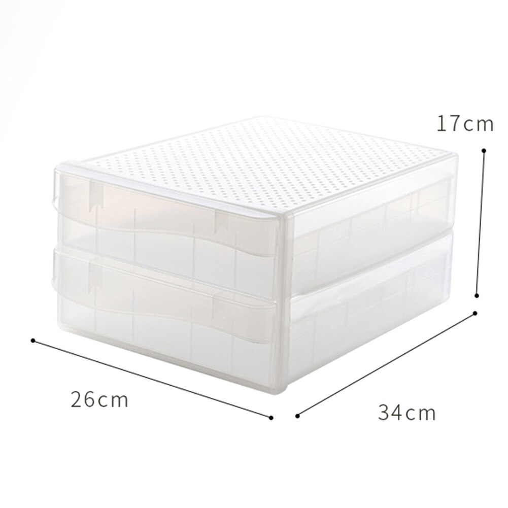 30/60 Cavity Egg Storage Case Plastic Box Kitchen Refrigerator Crisper Container
