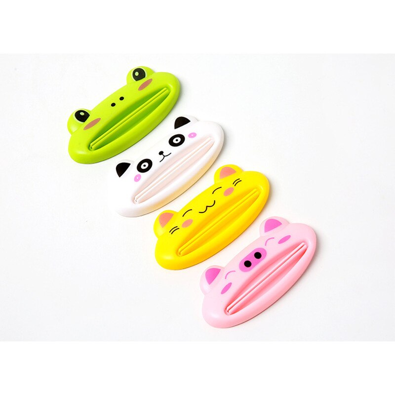 Practical Animal Easy Toothpaste Dispenser Plastic Tooth Paste Tube Squeezer Useful Toothpaste Rolling Holder for Home Bathroom