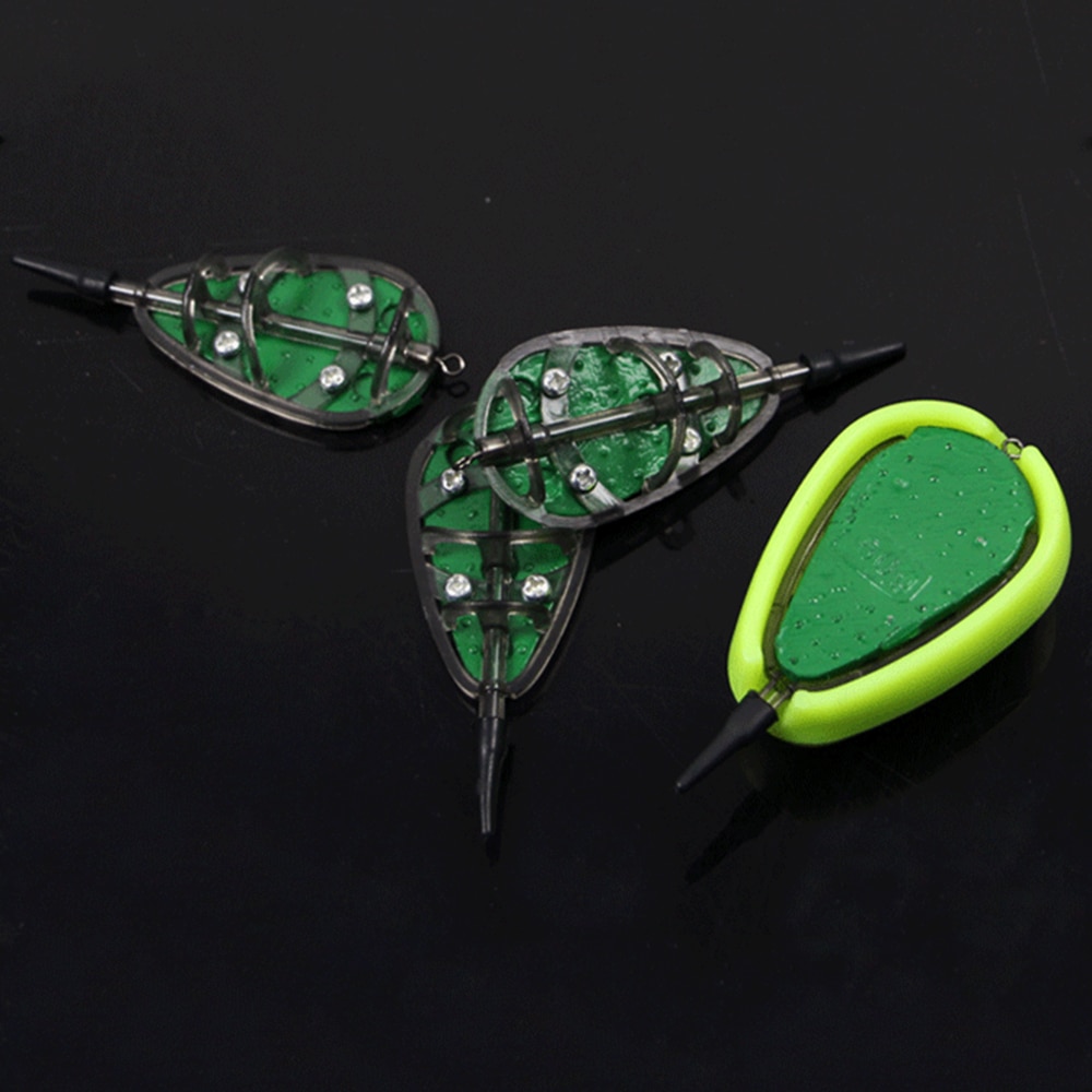 method feeder Fishing Feeder Quick Release Mould set Carp Terminal Tackle 4 Feeders and 2 Method Moulds 40g 50g 1 set