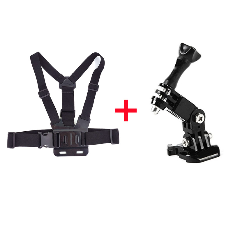 Voor Gopro Borstband Riem Body Statief Harness Mount Voor Gopro Hero 9 8 7 5 Voor Yi 4K VP203 Accessoires Borst Strap Mount Riem: Black 3