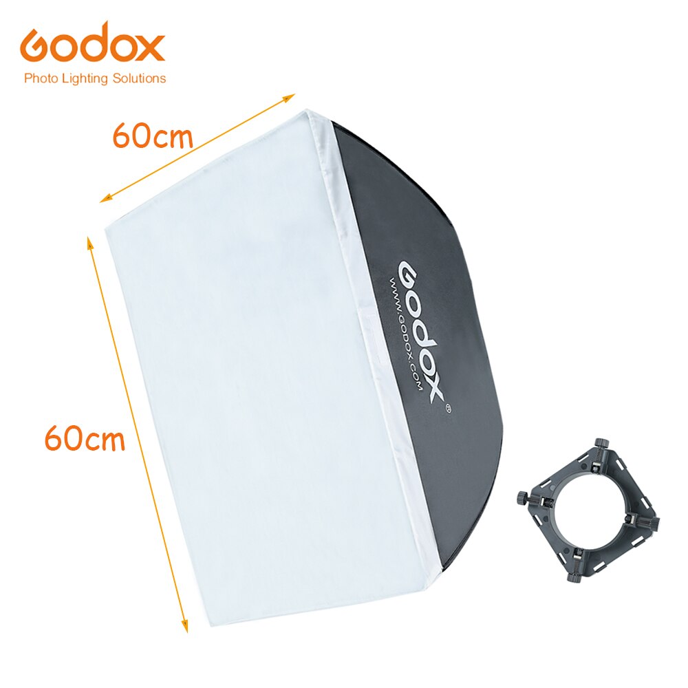 Godox 23.6 "x 23.6"/60x60 cm Vierkante Softbox met Digitale Mount voor Photo Studio Flash strobe