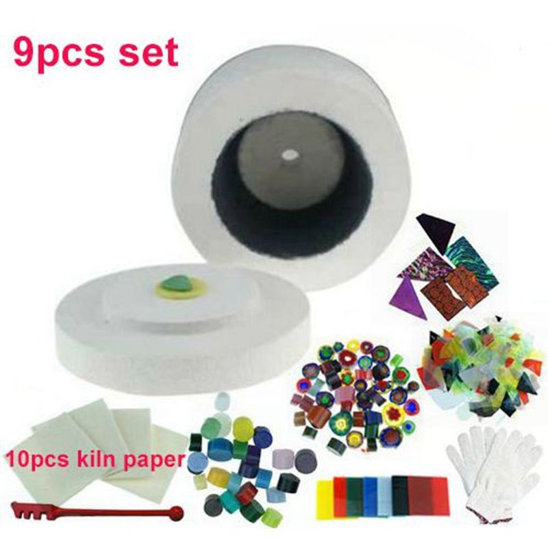 Glass Kiln Kits(9items/set) For DIY Glass Pendants in Glass Kiln kits by E-packet fast