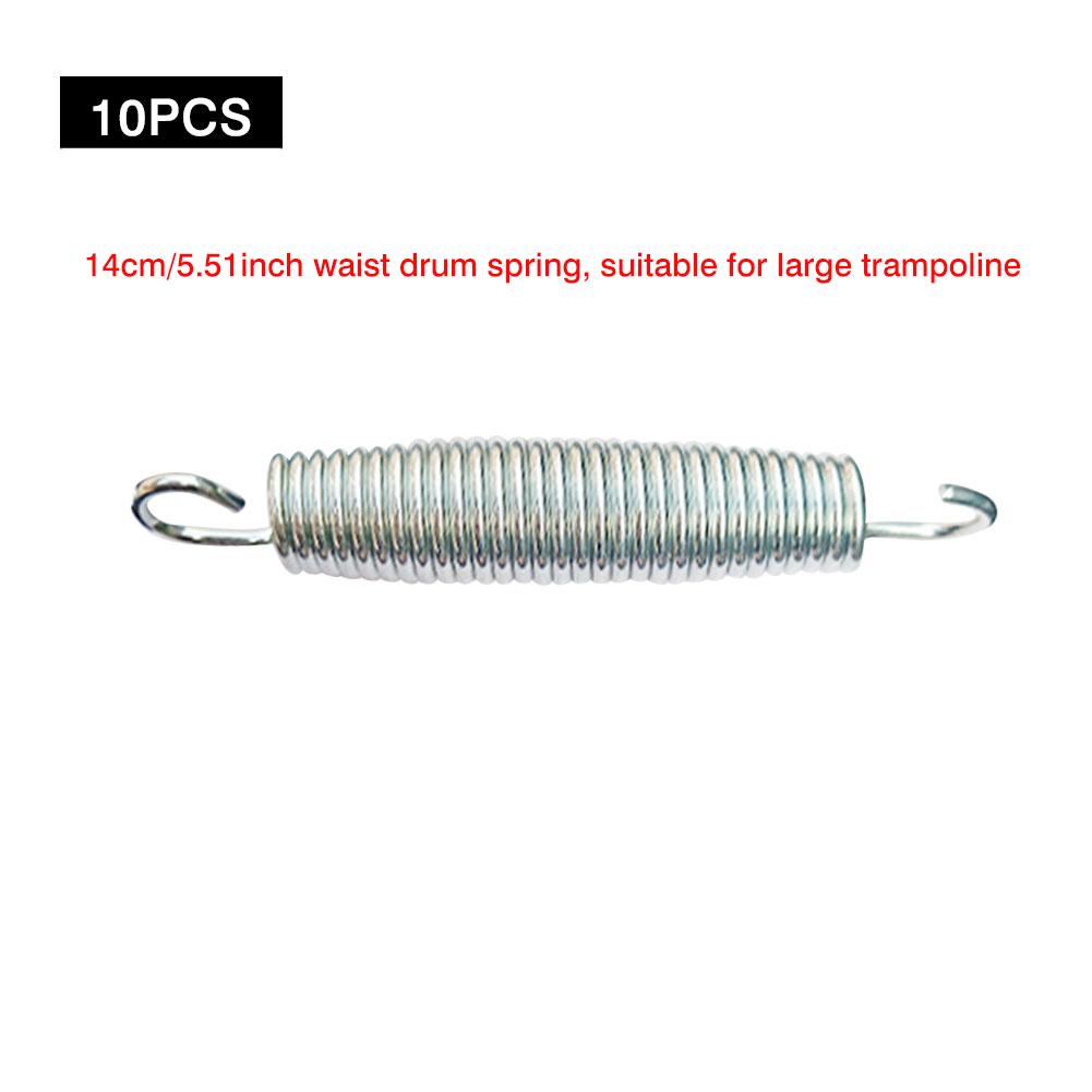 10PCS Children Trampoline springs Jgalvanized steel umping bed stretching spring For 4.57feet/5.51fft/6.5feet/7.01feet/8.27eet: Black