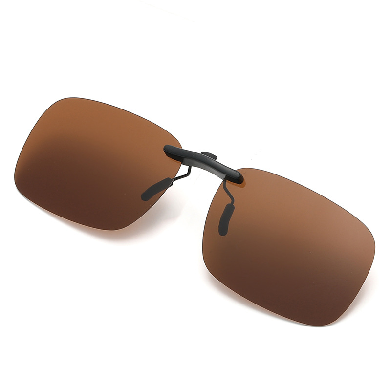 Klassnm-gafas de sol polarizadas sin montura para hombre y mujer, lentes de Clip angostas, antideslumbrantes, UV400, novedad: Negro