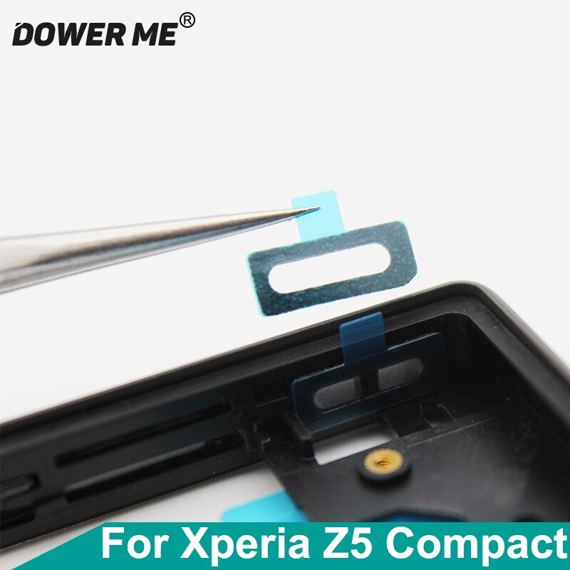 Dower meg stropper snor skrog vanntett selvklebende teip klistremerke til sony xperia  z5 kompakt  e5803 e5823 z5 mini  z5c