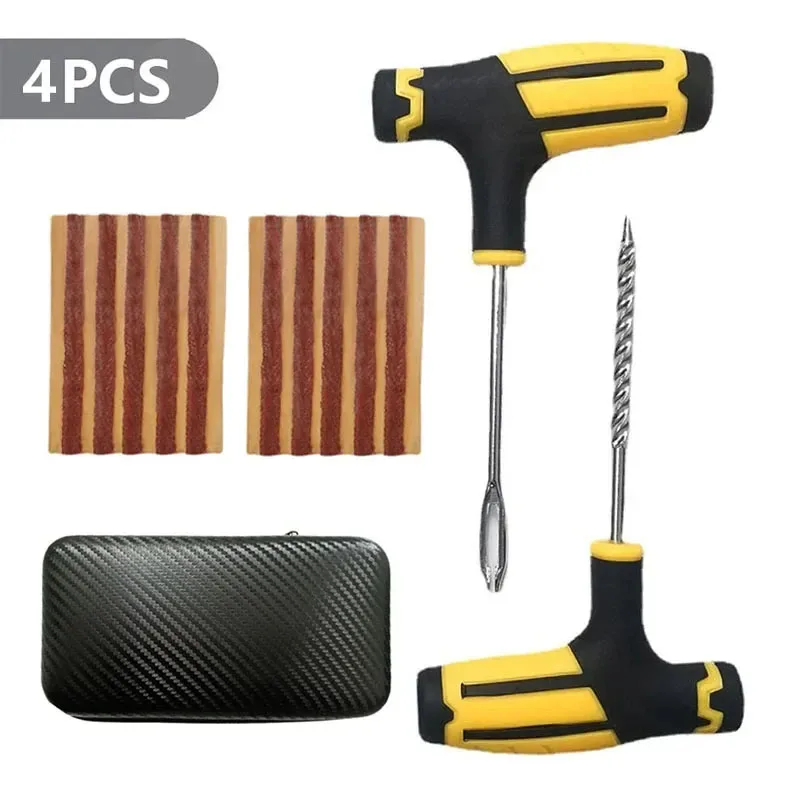 Auto Reifen Reparatur Bausatz Punktion Stecker Werkzeuge Reifen Punktion Notfall für Reifen Streifen Rühren Kleber Reparatur Werkzeug Bausatz Auto Zubehör: Grün