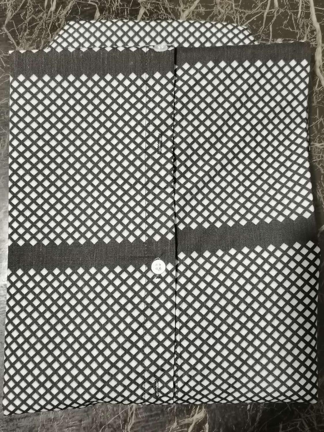 Men Casual Printed Grid shirt Slim Fit Male Social Business Dress Long Sleeved Shirt Men Clothing Soft Comfortable