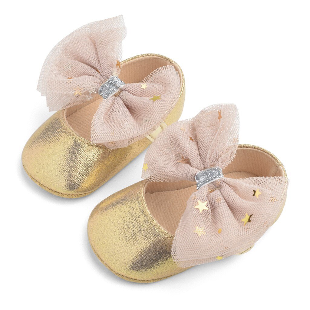 Toddler Kids Baby Girls Boys Sequin Cute Bow Firstwalk Hook&loop Casual Shoes Baby Shoes Newborn Butterfly Новорожденных: GD / 11