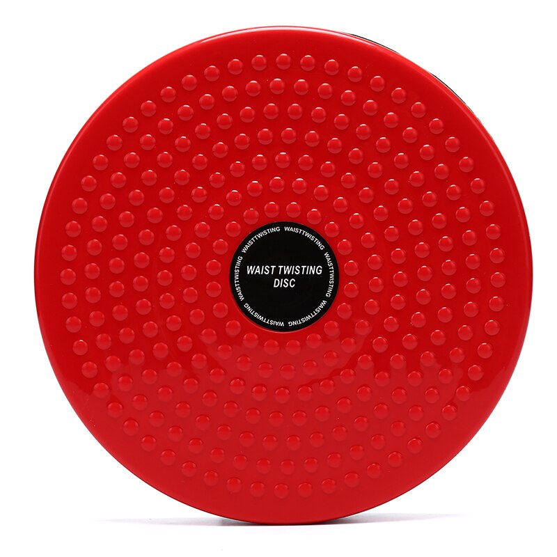 Tablero de ejercicio de Yoga deportivo para mujer, disco giratorio para cintura, plástico, para pérdida de peso, ejercicio de piernas, masaje de pies, placa de entrenamiento moldeadora de cuerpo: Rojo