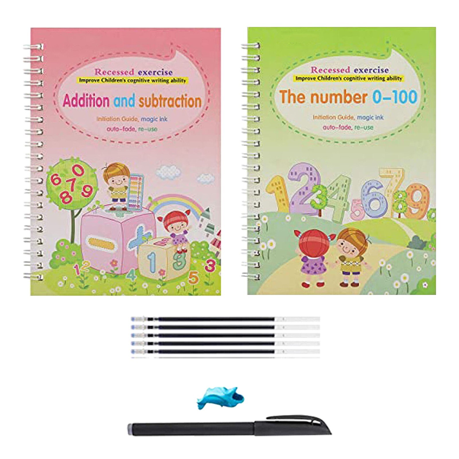 Magic Calligraphy That Can Be Reused Handwriting Copybook Set For Kid Calligraphic Letter Writing Art Supplies #G30: B