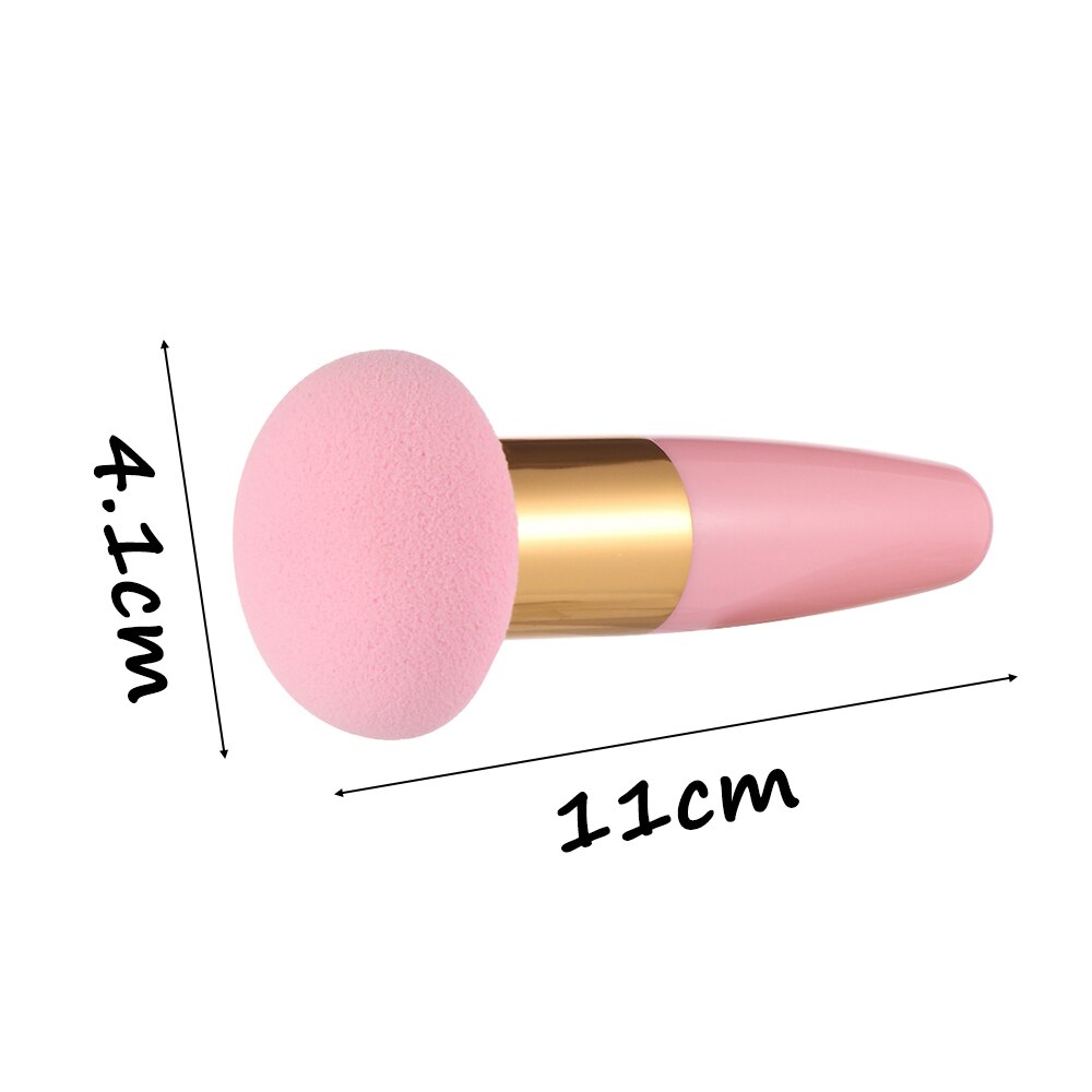 1Pc tête de champignon bouffée fond de teint éponge liquide beauté cosmétique poudre bouffée avec poignée lisse femmes visage maquillage outils directe